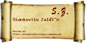 Stankovits Zalán névjegykártya